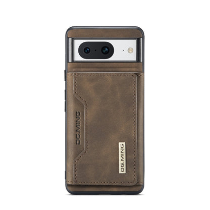 For Google Pixel 8 DG.MING M2 Series 3-Fold Multi Card Bag + Magnetic Phone Case(Coffee) by DG.MING