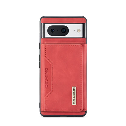For Google Pixel 8 DG.MING M2 Series 3-Fold Multi Card Bag + Magnetic Phone Case(Red) by DG.MING
