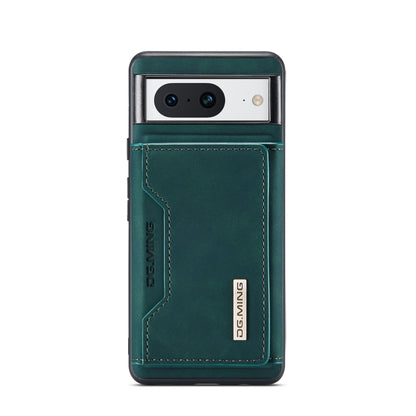 For Google Pixel 8 DG.MING M2 Series 3-Fold Multi Card Bag + Magnetic Phone Case(Green) by DG.MING