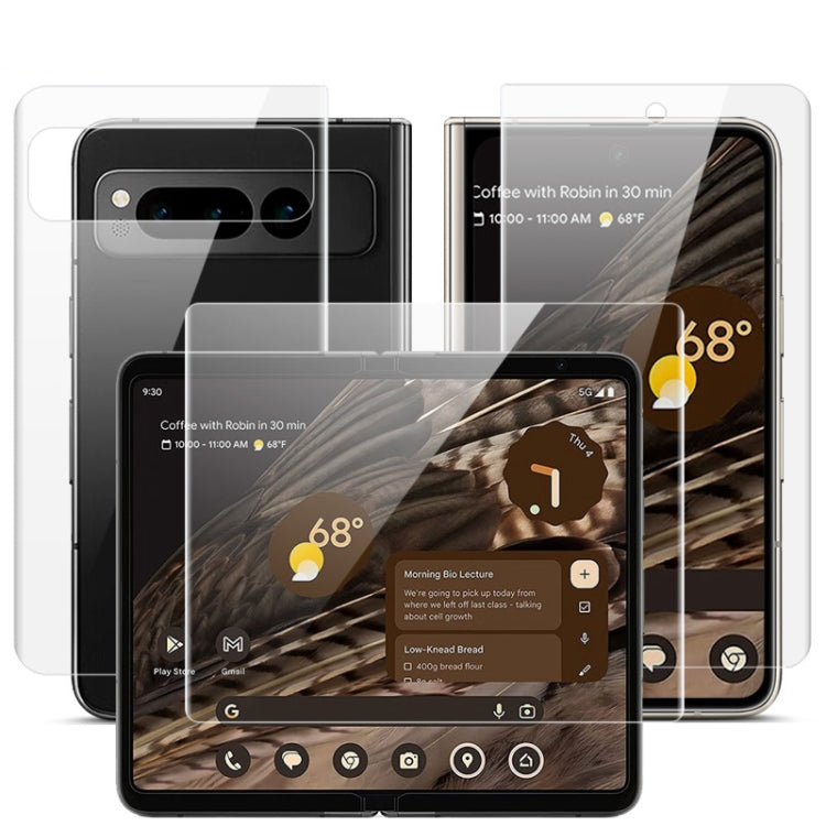 For Google Pixel Fold imak Full Screen Hydrogel Film Outer Screen + Back + Inner Screen Protector Set by imak
