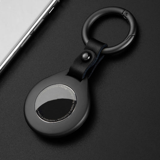 Anti-lost Tracker Positioning Alloy Protective Case For AirTag(Black) by bashfashion