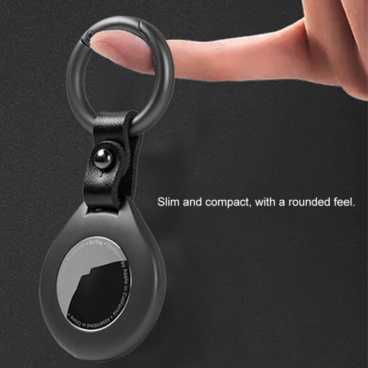Anti-lost Tracker Positioning Alloy Protective Case For AirTag(Black) by bashfashion