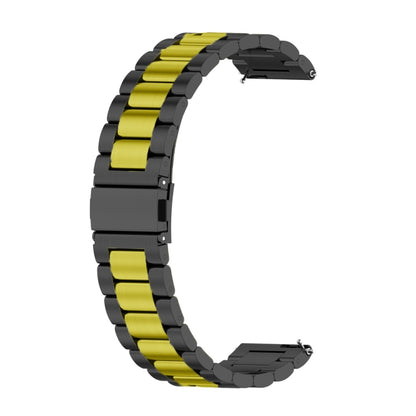 For Huawei Watch 4 / 4 Pro Three Bead Stainless Steel Watch Band(Black Gold) by bashfashion