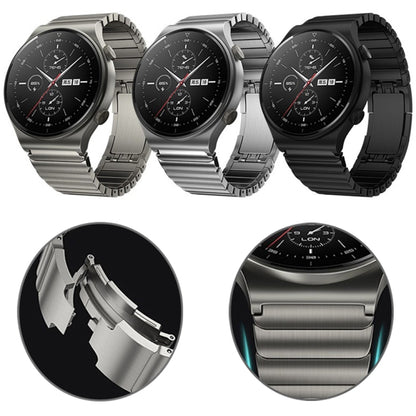 For Huawei Watch 4 / 4 Pro One Bead Stainless Steel Watch Band(Black) by bashfashion