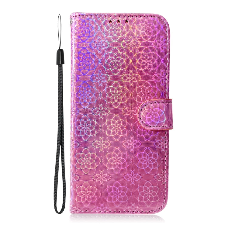 For iPhone 16e Colorful Magnetic Buckle Leather Phone Case(Pink) by bashfashion