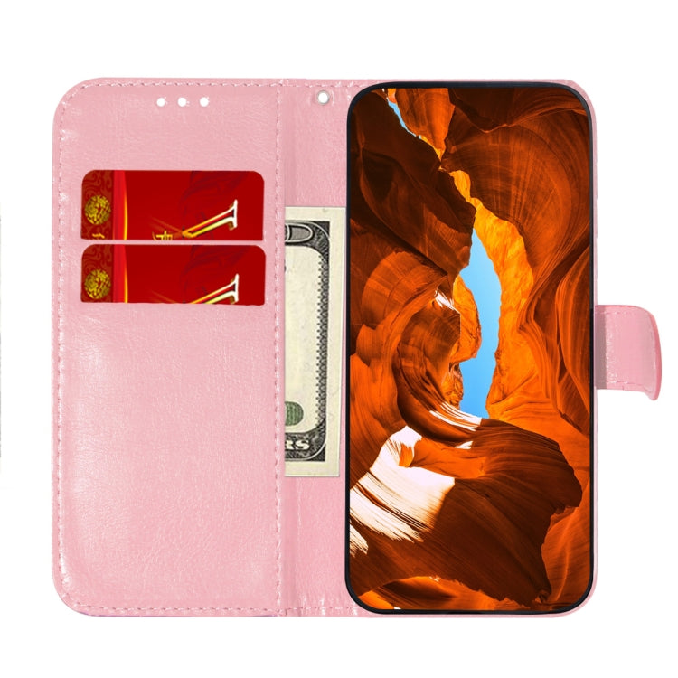 For iPhone 16e Colorful Magnetic Buckle Leather Phone Case(Pink) by bashfashion