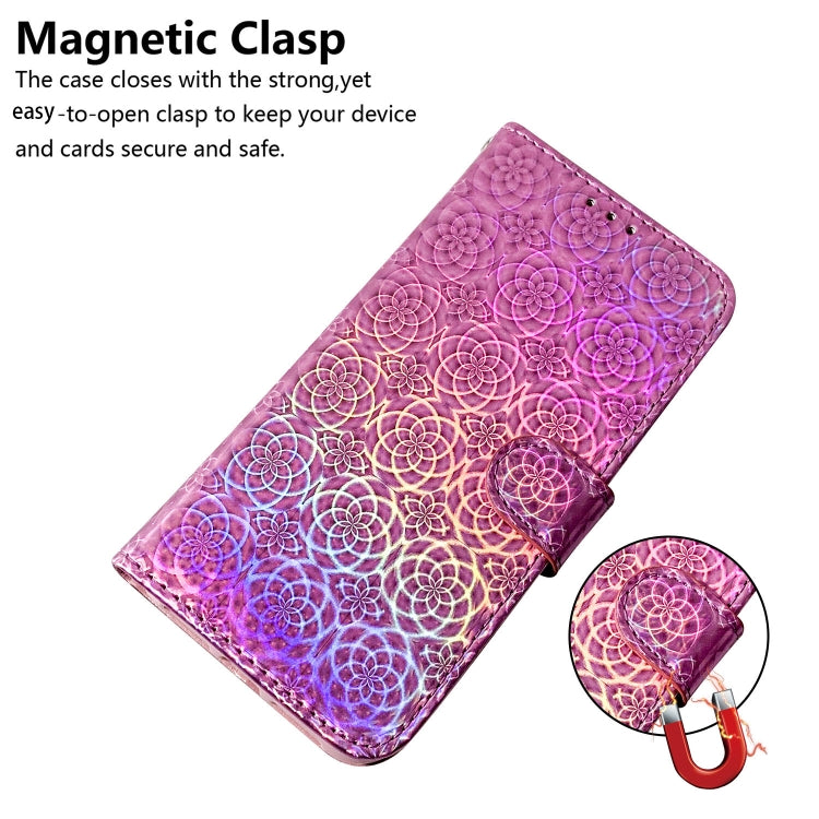 For iPhone 16e Colorful Magnetic Buckle Leather Phone Case(Pink) by bashfashion