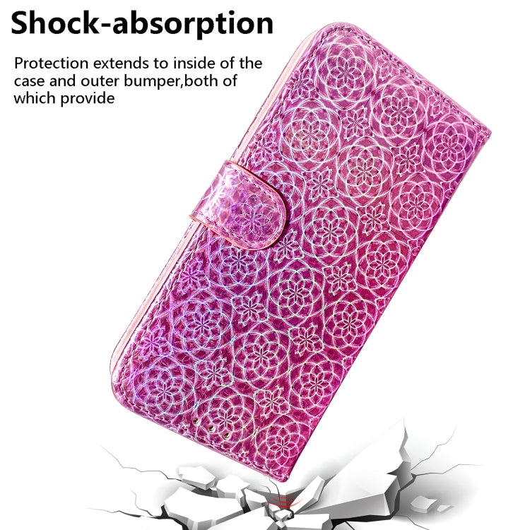 For iPhone 16e Colorful Magnetic Buckle Leather Phone Case(Pink) by bashfashion