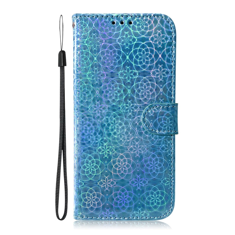 For iPhone 16e Colorful Magnetic Buckle Leather Phone Case(Blue) by bashfashion