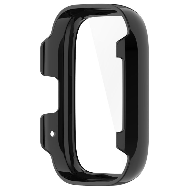 For Redmi Watch 3 Lite PC + Tempered Film Integrated Watch Protective Case(Black) by bashfashion