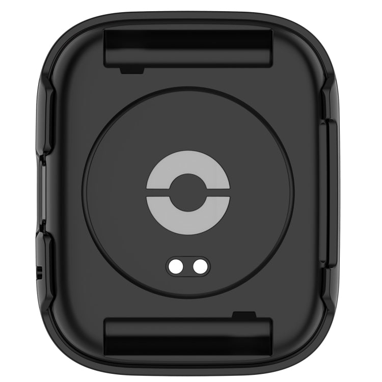 For Redmi Watch 3 Lite PC + Tempered Film Integrated Watch Protective Case(Black) by bashfashion