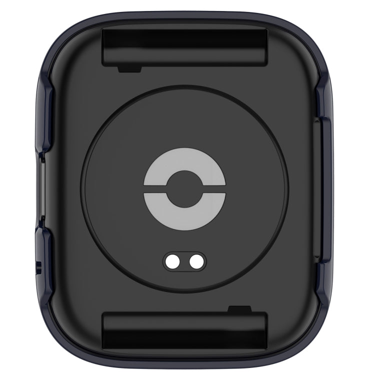 For Redmi Watch 3 Lite PC + Tempered Film Integrated Watch Protective Case(Ink Blue) by bashfashion