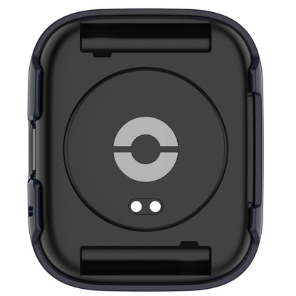 For Redmi Watch 3 Lite PC + Tempered Film Integrated Watch Protective Case(Ink Blue) by bashfashion