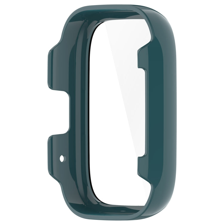 For Redmi Watch 3 Lite PC + Tempered Film Integrated Watch Protective Case(Pine Green) by bashfashion