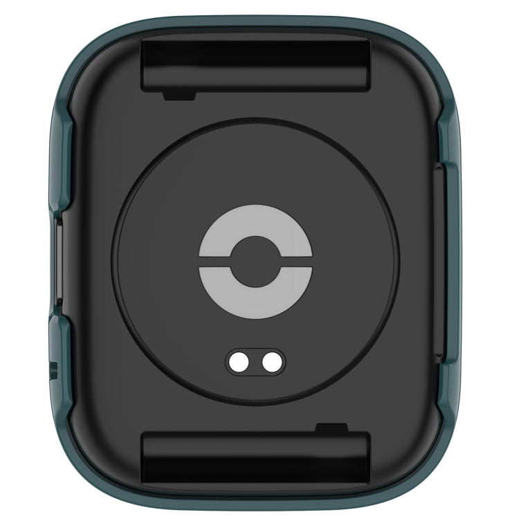 For Redmi Watch 3 Lite PC + Tempered Film Integrated Watch Protective Case(Pine Green) by bashfashion