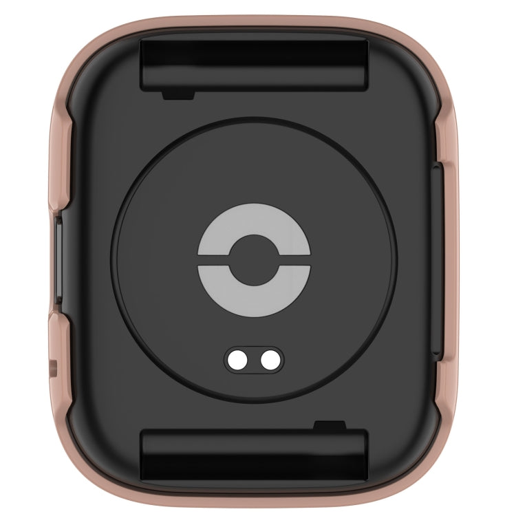 For Redmi Watch 3 Lite PC + Tempered Film Integrated Watch Protective Case(Pink) by bashfashion