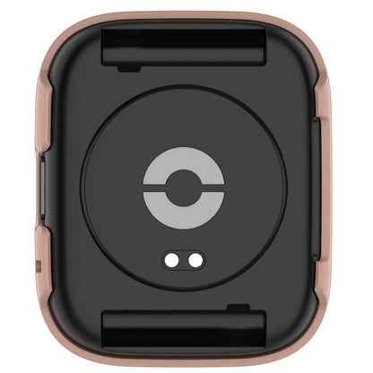 For Redmi Watch 3 Lite PC + Tempered Film Integrated Watch Protective Case(Pink) by bashfashion