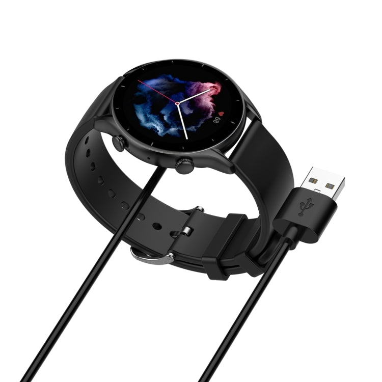 For Amazfit T-Rex Ultra Smart Watch Magnetic Charging Cable, Length: 1m(Black) by bashfashion
