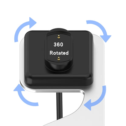 For Amazfit T-Rex Ultra Rotatable Smart Watch Charger Metal Dock Charger Bracket(Silver) by bashfashion