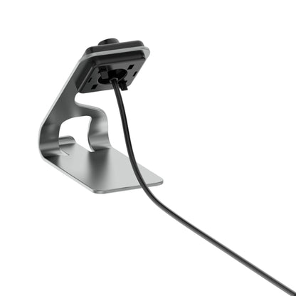 For Amazfit T-Rex Ultra Rotatable Smart Watch Charger Metal Dock Charger Bracket(Grey) by bashfashion