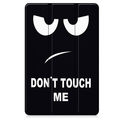 For Google Pixel Tablet Custer Painted 3-Fold Holder Smart Leather Tablet Case(Big Eye Me) by bashfashion