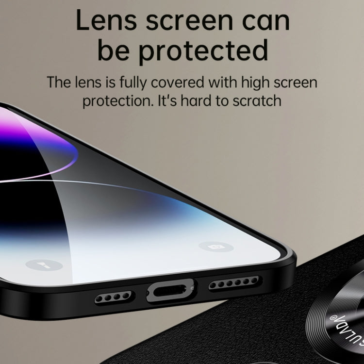 For iPhone 14 SULADA Microfiber Leather MagSafe Magnetic Phone Case(Green) by SULADA