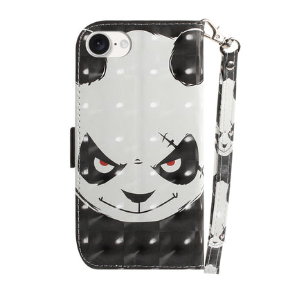 For iPhone 16e 3D Colored Horizontal Flip Leather Phone Case(Angry Bear) by bashfashion