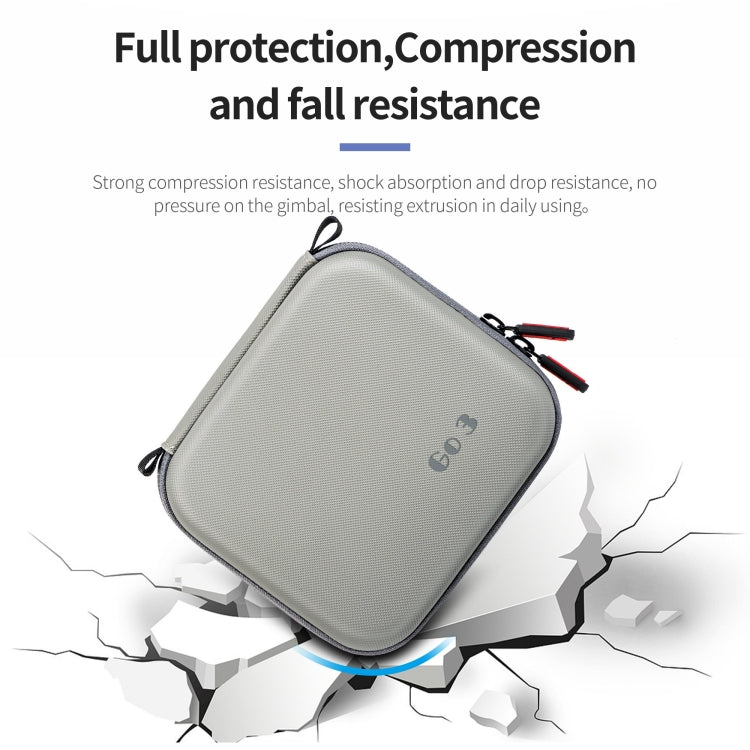 For Insta360 GO 3 / GO 3S STARTRC Portable PU Storage Box Case(Grey) by STARTRC