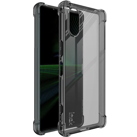 For Sony Xperia 5 V imak Shockproof Airbag TPU Phone Case(Transparent Black) by imak