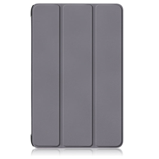 For Honor Pad X9 / X8 Pro 11.5 Custer Texture 3-Fold Holder Leather Smart Tablet Case(Grey) by bashfashion