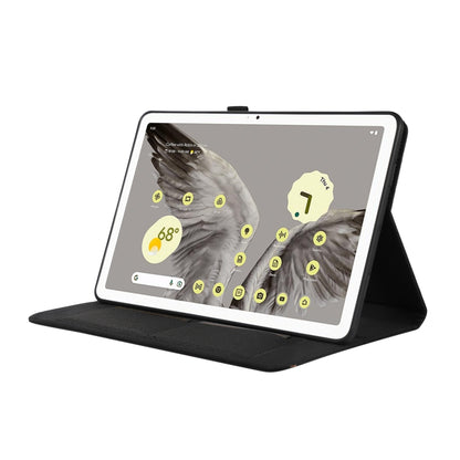 For Google Pixel Tablet Fabric Leather Tablet Case(Black) by bashfashion