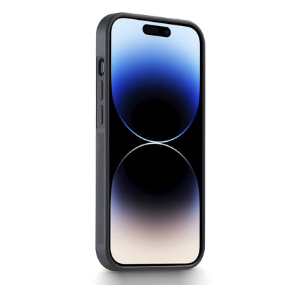 For iPhone 14 Pro LC.IMEEKE 3 in 1 Carbon Fiber Texture Shockproof Phone Case(Black) by LC.IMEEKE