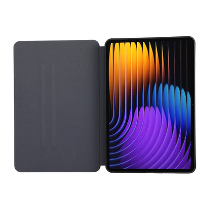For Xiaomi Pad 7 / 7 Pro Simple Crazy Horse Leather Tablet Case(Black) by bashfashion