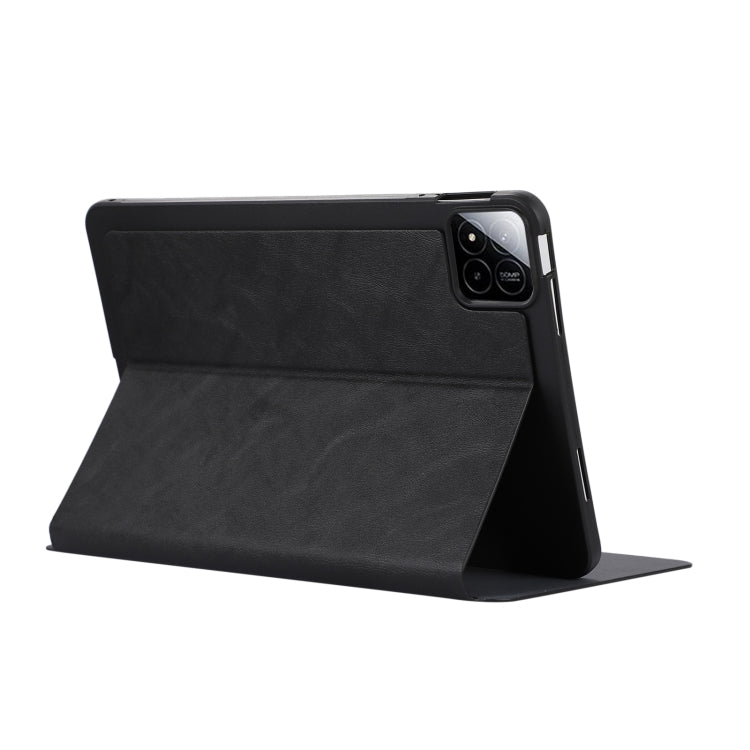 For Xiaomi Pad 7 / 7 Pro Simple Crazy Horse Leather Tablet Case(Black) by bashfashion