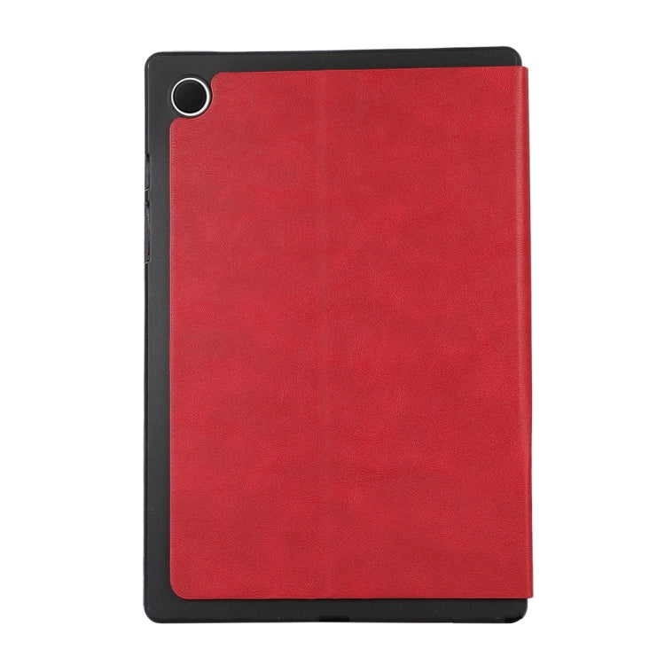 For Samsung Galaxy Tab A8 TPU Flip Tablet Protective Leather Case(Red) by bashfashion