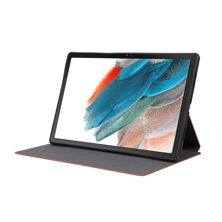 For Samsung Galaxy Tab A8 TPU Flip Tablet Protective Leather Case(Brown) by bashfashion