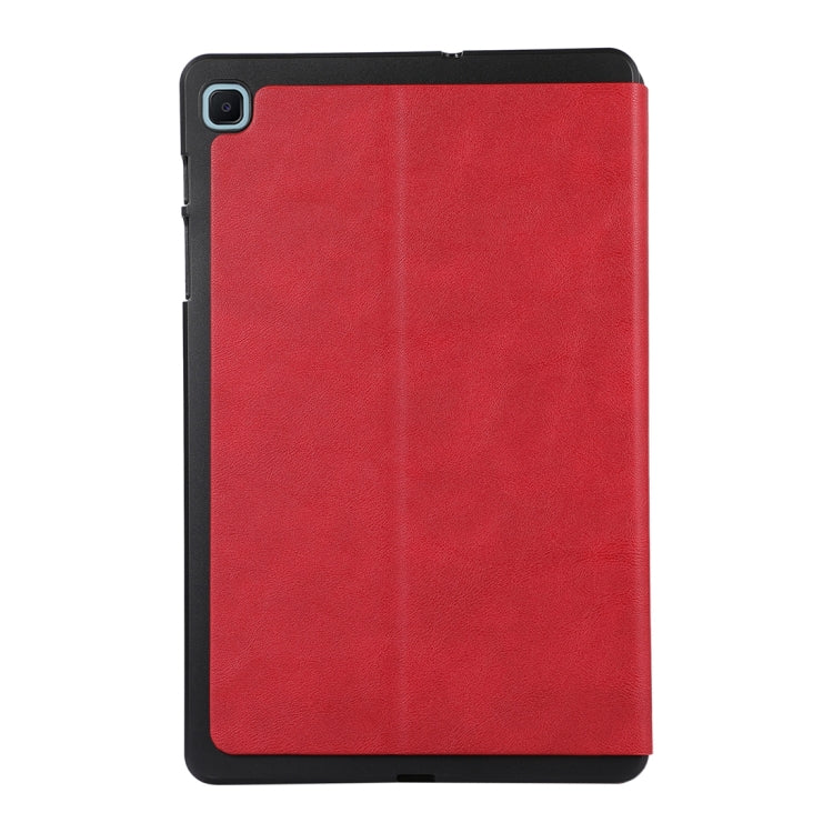 For Samsung Galaxy Tab S6 Lite P610 TPU Flip Tablet Protective Leather Case(Red) by bashfashion