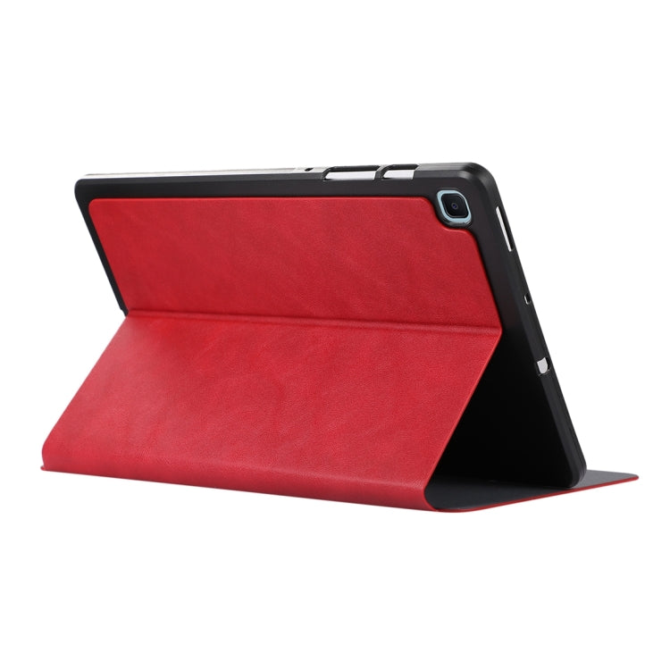 For Samsung Galaxy Tab S6 Lite P610 TPU Flip Tablet Protective Leather Case(Red) by bashfashion