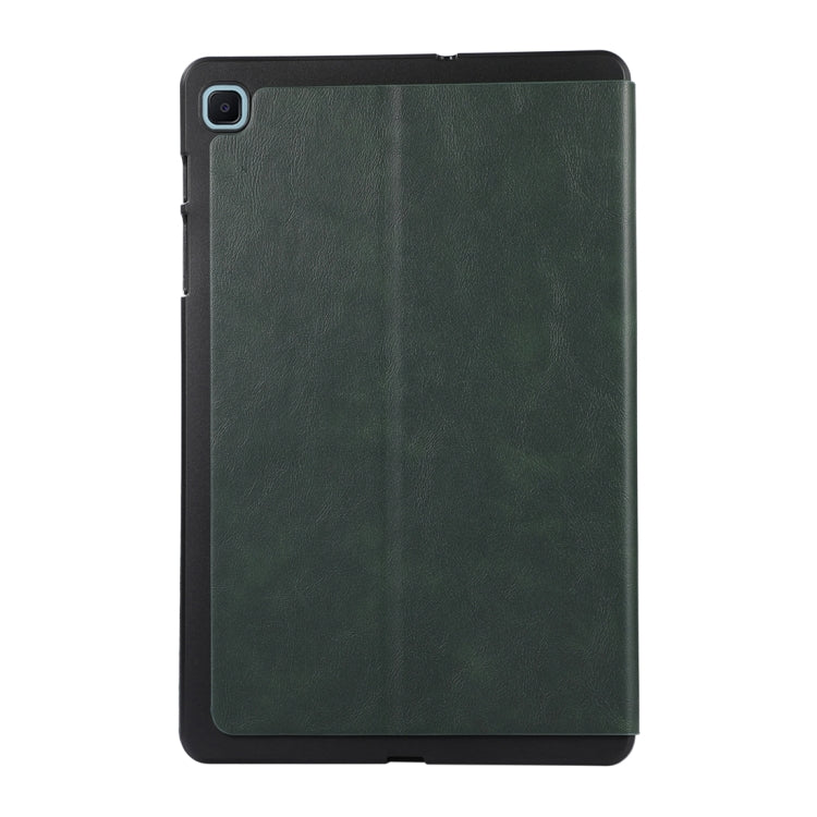 For Samsung Galaxy Tab S6 Lite P610 TPU Flip Tablet Protective Leather Case(Green) by bashfashion
