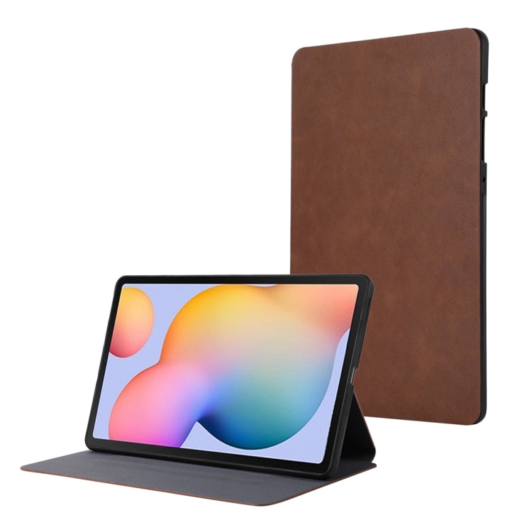 For Samsung Galaxy Tab S6 Lite P610 TPU Flip Tablet Protective Leather Case(Brown) by bashfashion