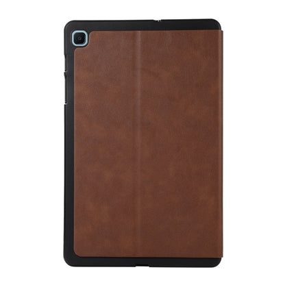 For Samsung Galaxy Tab S6 Lite P610 TPU Flip Tablet Protective Leather Case(Brown) by bashfashion