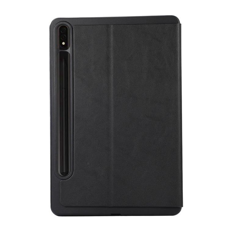 For Samsung Galaxy Tab S10 FE / S9 FE / S9 TPU Flip Tablet Protective Leather Case(Black) by bashfashion