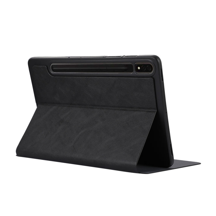 For Samsung Galaxy Tab S10 FE / S9 FE / S9 TPU Flip Tablet Protective Leather Case(Black) by bashfashion