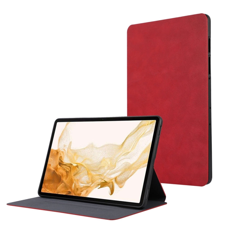 For Samsung Galaxy Tab S10 FE / S9 FE / S9 TPU Flip Tablet Protective Leather Case(Red) by bashfashion