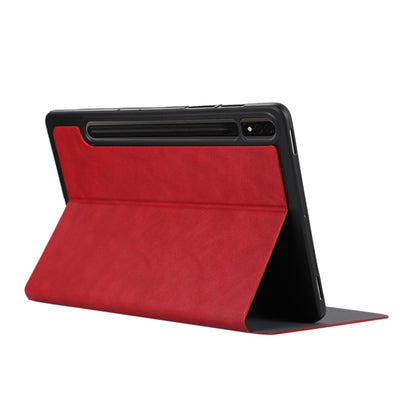 For Samsung Galaxy Tab S10 FE / S9 FE / S9 TPU Flip Tablet Protective Leather Case(Red) by bashfashion