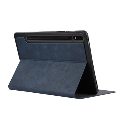For Samsung Galaxy Tab S10 FE / S9 FE / S9 TPU Flip Tablet Protective Leather Case(Dark Blue) by bashfashion