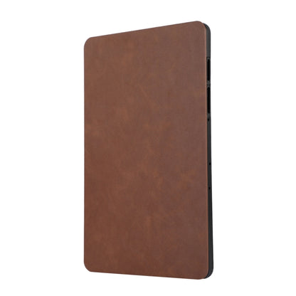 For Samsung Galaxy Tab S10 FE / S9 FE / S9 TPU Flip Tablet Protective Leather Case(Brown) by bashfashion