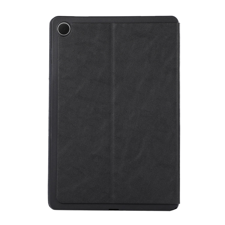 For Samsung Galaxy Tab A9+ TPU Flip Tablet Protective Leather Case(Black) by bashfashion
