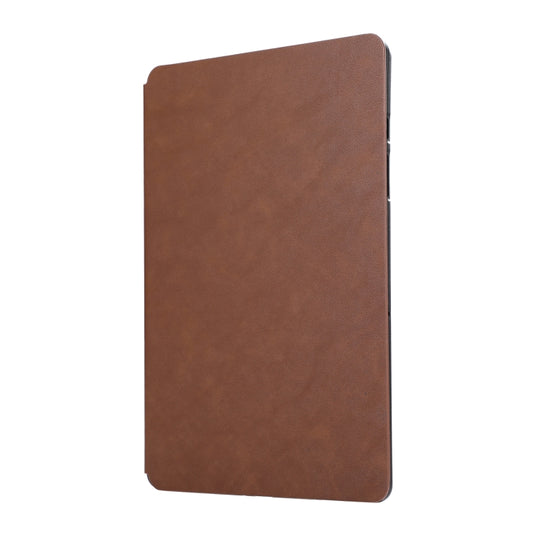 For Samsung Galaxy Tab A9+ TPU Flip Tablet Protective Leather Case(Brown) by bashfashion