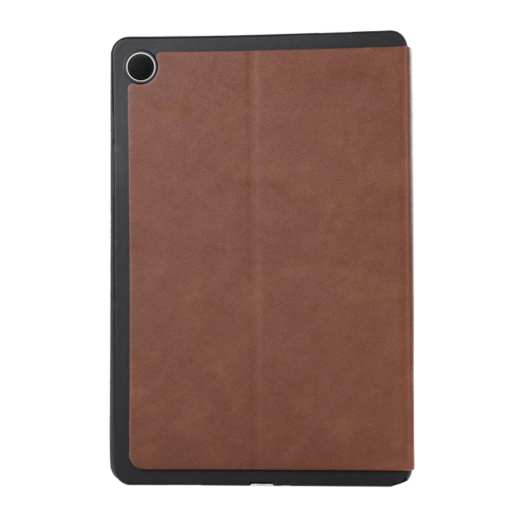 For Samsung Galaxy Tab A9+ TPU Flip Tablet Protective Leather Case(Brown) by bashfashion